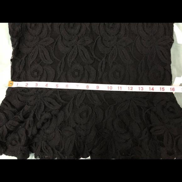 INC international concepts black laced top. - Picture 8 of 8